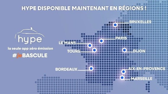 Hype se développe en régions